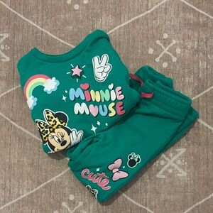 Minnie Mouse Green Kids Set